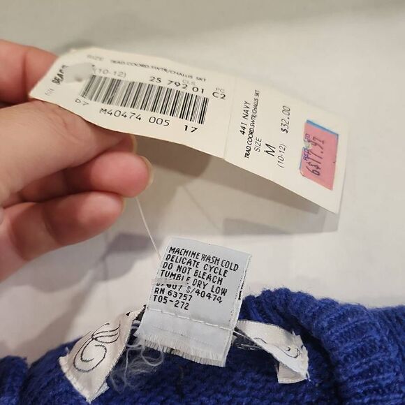 Segue Women's Blue Embroidered Flower Short Sleeve Top Medium (10-12) NWT - Picture 4 of 11